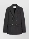 Ami Alexandre Mattiussi Tailored Jacket With Double-breasted Button Detailing In Black