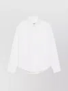 Ami Alexandre Mattiussi Tailored Shirt With Button-down Collar And Front Pocket In White