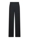 Ami Alexandre Mattiussi Tailored Trousers In Wool Tricotine In Black