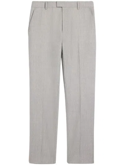 Ami Alexandre Mattiussi Tailored Virgin Wool Trousers In Grey