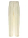 Ami Alexandre Mattiussi Pleated Trousers With Back Pockets And Belt Loops In Neutral