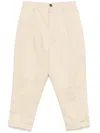 Ami Alexandre Mattiussi Tapered Cropped Trousers In Neutrals