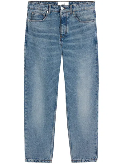 Ami Alexandre Mattiussi Ami Straight-leg Jeans With Timeless Silhouette In Blue