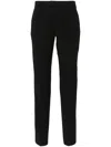 Ami Alexandre Mattiussi High-waist Tapered-leg Trousers In 001 Black