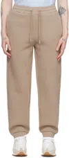 Ami Alexandre Mattiussi Taupe Ami De Cœur Lounge Pants In Light Taupe/2811