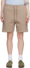 Ami Alexandre Mattiussi Ami Beige Casual Shorts In Light Taupe/2811