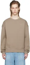 Ami Alexandre Mattiussi Taupe Ami De Cœur Sweatshirt In 2811 Light Taupe