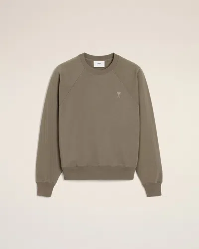 Ami Alexandre Mattiussi Ami De Coeur Jumper In Smoke Grey