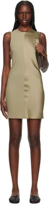 Ami Alexandre Mattiussi Ami Paris Straight Short Dress In Ash