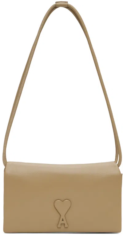 Ami Alexandre Mattiussi Taupe Wallet Strap Voulez Vous Bag In Light Beige/271