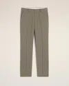 Ami Alexandre Mattiussi Taupe Wool Straight Fit Trousers Grey In Smoke Grey