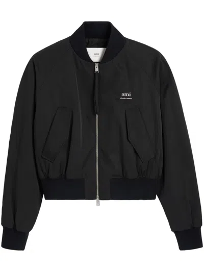 Ami Alexandre Mattiussi Technical Bomber Jacket In Black