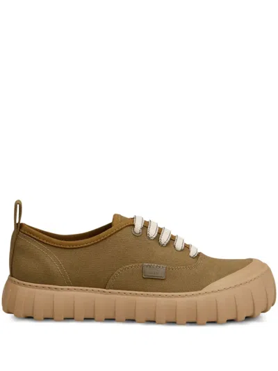 Ami Alexandre Mattiussi Tempo Sneakers In Brown