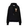 Ami Alexandre Mattiussi Terry 'ami De Coeur' Patch Hoodie In Black