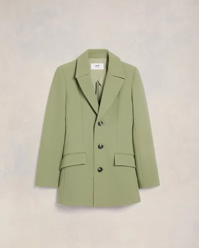 Ami Alexandre Mattiussi Three Buttons Jacket Green For Women In 绿色