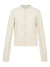 Ami Alexandre Mattiussi Tonal Adc Long-sleeves Cardigan In Neutral
