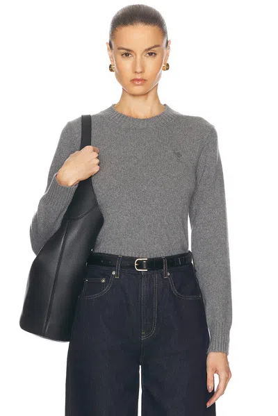 Ami Alexandre Mattiussi Tonal Adc Sweater In Light Grey