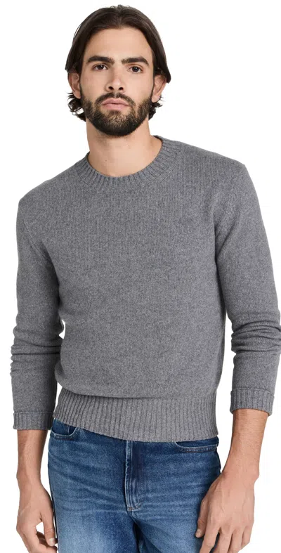 Ami Alexandre Mattiussi Ami Alexandre Matiussi Cashmere And Wool Sweater In Grey