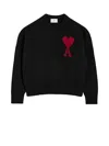 Ami Alexandre Mattiussi Ami Paris Sweaters In Black Red