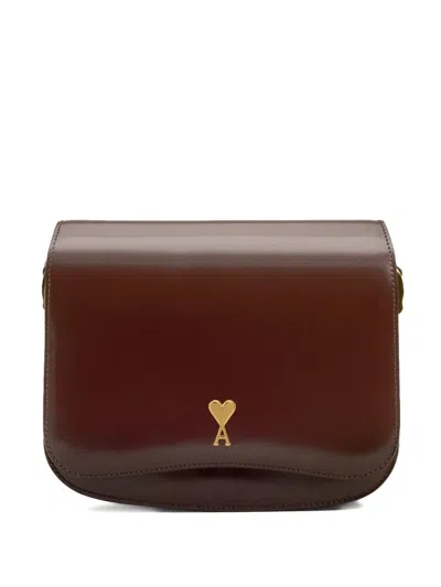 Ami Alexandre Mattiussi Top Handle Bag In Burgundy
