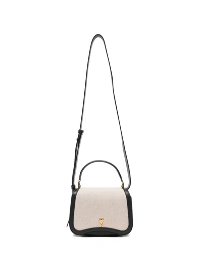 Ami Alexandre Mattiussi Top Handle Detail Tote Bag In Neutral