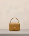 Ami Alexandre Mattiussi Paris Paris Embossed Leather Shoulder Bag In Bronze