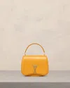 AMI ALEXANDRE MATTIUSSI TOP HANDLE PARIS PARIS BAG YELLOW