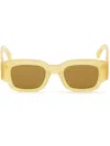 AMI ALEXANDRE MATTIUSSI TRANSPARENT SQUARE SUNGLASSES