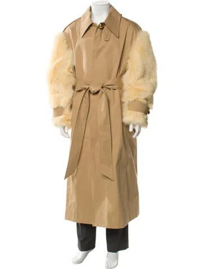 Pre-owned Ami Alexandre Mattiussi Trench Coat In Brown