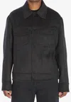Ami Alexandre Mattiussi Adjustable Cuffs Chest Pockets Long Sleeves In Gray