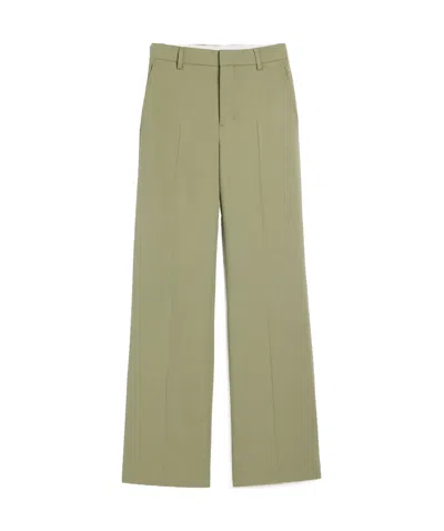Ami Alexandre Mattiussi Pressed-crease High-waisted Trousers In Nude