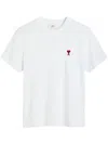 Ami Alexandre Mattiussi Ami Paris Ami Paris De Coeur Cotton T-shirt In White