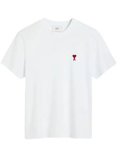 AMI ALEXANDRE MATTIUSSI TSHIRT AMI PARIS DE COEUR ROUGE