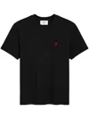Ami Alexandre Mattiussi Tshirt Ami Paris De Coeur Rouge In Black