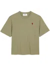 Ami Alexandre Mattiussi T-shirt Aus Bio-baumwolle In Heather Sage