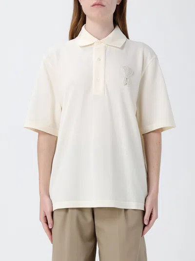 Ami Alexandre Mattiussi T-shirt Ami Paris Woman Color Beige In Neutral