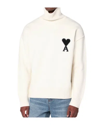 AMI ALEXANDRE MATTIUSSI TURTLENECK LONG SLEEVE SWEATER
