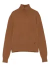Ami Alexandre Mattiussi Ami Women Turtleneck Sweater In Brown