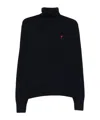 Ami Alexandre Mattiussi Turtleneck Sweater In Black