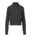 Ami Alexandre Mattiussi Wool And Cashmere Sweater Knitwear Black In Black