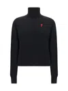 Ami Alexandre Mattiussi Turtleneck Sweater In Black