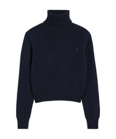 AMI ALEXANDRE MATTIUSSI AMI AMI DE COEUR TURTLE NECK JUMPER