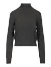 Ami Alexandre Mattiussi Wool And Cashmere Sweater Knitwear Black In Gray