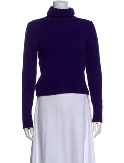 Pre-owned Ami Alexandre Mattiussi Turtleneck Sweater W/ Tags In Purple
