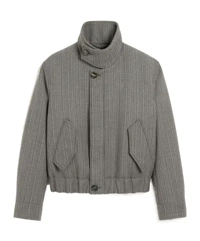 AMI ALEXANDRE MATTIUSSI AMI PARIS HERRINGBONE PATTERN JACKET