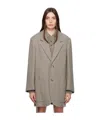 Ami Alexandre Mattiussi Two-button Suit Jacket In Nude