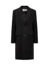 Ami Alexandre Mattiussi Ami Paris Wool Single-breasted Coat In Black