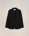 Ami Alexandre Mattiussi Ami Paris Single-breasted Tailored Blazer In Black