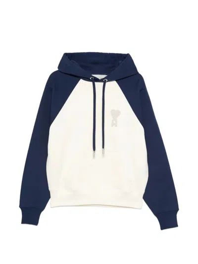Ami Alexandre Mattiussi Raglan-sleeves Hooded In White