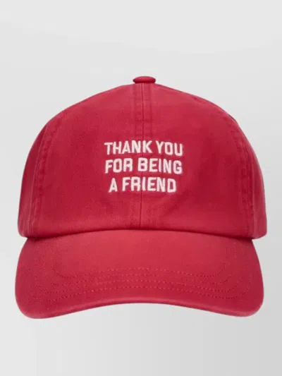 Ami Alexandre Mattiussi Unisex Cap Curved Brim Breathable Lightweight In Red